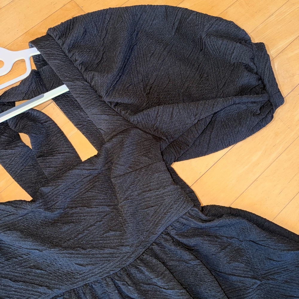 Free People Black  Dress Tie-Back,XS, GL1349 - Picture 5 of 6